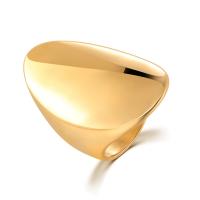 Edelstahl Fingerring, 304 Edelstahl, Ringform, goldfarben plattiert, Modeschmuck & poliert & unisex & verschiedene Größen vorhanden, goldfarben, verkauft von PC