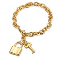 Edelstahl Charm Armband, 316 L Edelstahl, Lock and Key, Modeschmuck & unisex, keine, 23mm,19mm,7mm, Länge:ca. 8.07 ZollInch, verkauft von PC