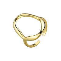 Messing Fingerring, Unregelmäßige, plattiert, Modeschmuck & für Frau, keine, 17.3mm, verkauft von PC