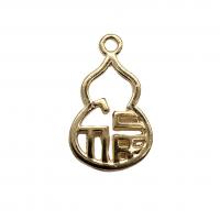 Zinc Alloy Jewelry Pendants, Calabash, plated, golden 