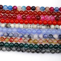 Mixed Agate Beads, Round, DIY & faceted 8mm, Approx 