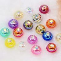 Harz Strass Cabochon, Dom, plattiert, DIY, keine, 12mm, ca. 300PCs/Tasche, verkauft von Tasche