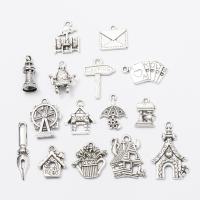 Zinc Alloy Jewelry Pendants, antique silver color plated, DIY 