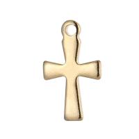 Stainless Steel Cross Pendants, 304 Stainless Steel, Vacuum Plating, DIY 