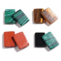 Cabujones de Gema, Piedra natural, Rectángular, Bricolaje & diferentes materiales para la opción, más colores para la opción, 10x14mm, aproximado 5PCs/Bolsa, Vendido por Bolsa