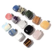 Gemstone Jewelry Pendant, Natural Stone, irregular & Unisex 14-16mm, Approx 