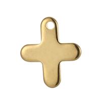 Stainless Steel Cross Pendants, 304 Stainless Steel, Vacuum Plating, DIY 