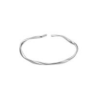 Plata de ley 925 Brazalete, diferentes estilos para la opción & para mujer, plateado, Vendido por UD