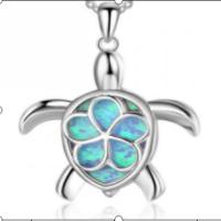 Copper Alloy Pendant, with Artificial Opal, Turtle, mixed colors, 20-30mm 