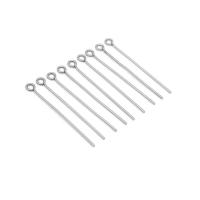 Stainless Steel Eyepins, 304 Stainless Steel, Stick, machine polished, fashion jewelry & DIY & machine polishing original color 