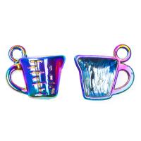 Zinc Alloy Jewelry Pendants, Cup, colorful plated, Unisex, multi-colored 