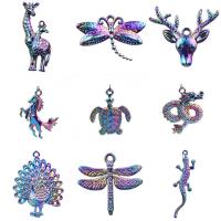 Zinc Alloy Animal Pendants, colorful plated, Unisex 