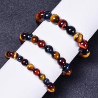 Tiger Eye Stone Bracelets, handmade, fashion jewelry & Unisex Approx 6.6-8.2 Inch 