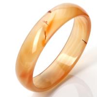 Red Agate Bangle, for woman, reddish orange 