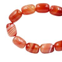 Perles Agates rouges naturelles, agate rouge, Seau, poli, DIY & normes différentes pour le choix & strie, rouge, Vendu par brin