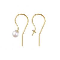 Gold Filled Pearl Post, 14K gold-filled, DIY, golden 