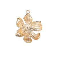 Pendentifs en laiton de fleur, Placage de couleur d'or, DIY & normes différentes pour le choix, plus de couleurs à choisir, Vendu par PC