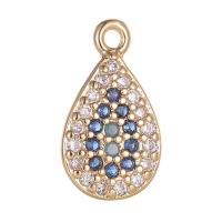 Cubic Zirconia Micro Pave Brass Pendant, plated, DIY & micro pave cubic zirconia 