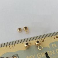 ゴールド ストッパー ビーズ, ラウンド形, 14Kゴールド充填, DIY & 異なるスタイルを選択, 金色, 3-4mm, 売り手 パソコン