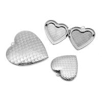 Stainless Steel Heart Pendants, 304 Stainless Steel, polished, fashion jewelry & polished & DIY & Unisex original color 