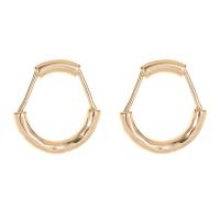 Brass Stud Earring, gold color plated, fashion jewelry & for woman 