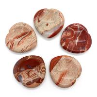 Brecciated Jasper Beads, Jasper Brecciated, Heart, DIY & no hole, mixed colors 