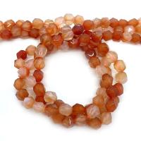 Perles Agates rouges naturelles, agate rouge, Rond, Surface de coupe de l'étoile & DIY & normes différentes pour le choix, rouge Environ 14.96 pouce, Vendu par brin