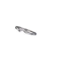 Zinc Alloy Cuff Finger Ring, silver color plated, adjustable & for woman, US Ring 