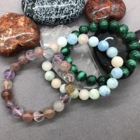 Pulsera de Piedras Preciosas, Piedra natural, Esférico, unisexo & antifatiga & diferentes estilos para la opción, más colores para la opción, Vendido por UD