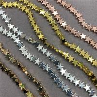 Hematite Beads, Star, plated, DIY 