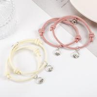 Pulseras para Parejas, Cordón de Milán, con aleación de zinc, Joyería & unisexo, más colores para la opción, 11mm, longitud:aproximado 5.9-10.24 Inch, Vendido por Par