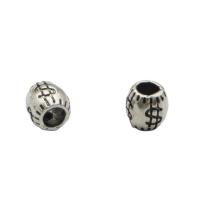 Sterling Silber Vintage Perlen, 925er Sterling Silber, DIY, 4.7x4.9mm, Bohrung:ca. 2.5mm, verkauft von PC