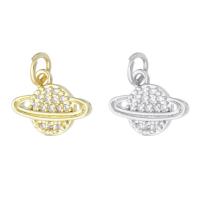 Cubic Zirconia Micro Pave Brass Pendant, plated, fashion jewelry & DIY & micro pave cubic zirconia Approx 3mm 