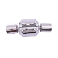 Titanium Steel Box Clasp, with Magnet, DIY original color 