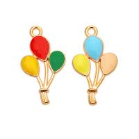 Zink Legierung Emaille Anhänger , Zinklegierung, Luftballon, goldfarben plattiert, unisex, keine, 13x24mm, ca. 100PCs/Tasche, verkauft von Tasche