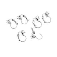 304 Stainless Steel Lever Back Earring Settings, polished, fashion jewelry & DIY & Unisex original color 