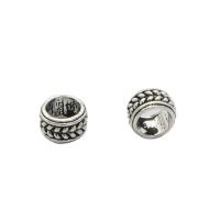 Sterling Silber Spacer Perlen, 925er Sterling Silber, Vintage & DIY, 6x3.5mm, Bohrung:ca. 3.5mm, verkauft von PC