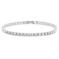 Cubic Zirconia Micro Pave Brass Bracelet, plated & micro pave cubic zirconia 