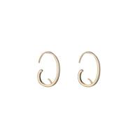 Brass Hook Earwire, Donut, 14K gold-filled, DIY, golden 