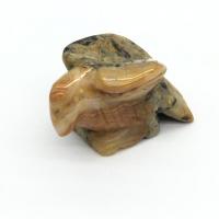 Decoración de semi piedras preciosas, Piedra natural, Águila, Tallado, diferentes materiales para la opción, más colores para la opción, 57.6mm, Vendido por UD