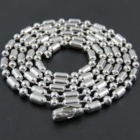 Titanium Steel Ball Chain, Unisex original color 