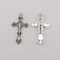 Zinc Alloy Cross Pendants, plated, silver color 