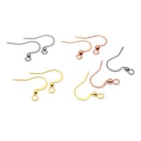 Stainless Steel Hook Earwire, 304 Stainless Steel, Galvanic plating, fashion jewelry & DIY & machine polishing 20mm 