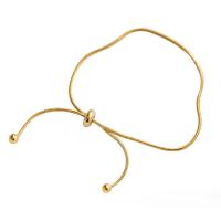 Partículas de acero pulsera tobillera, 18K chapado en oro, Joyería & para mujer, dorado, longitud:aproximado 11.81 Inch, Vendido por UD