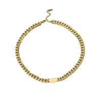 Collier de bijoux de titane, Acier titane, avec 1.77inch,1.57inch chaînes de rallonge, Placage, bijoux de mode & styles différents pour le choix & pour femme, plus de couleurs à choisir Environ 15.75 pouce, Environ 6.1 pouce, Vendu par PC