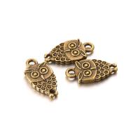 Zinc Alloy Animal Pendants, Owl, plated 