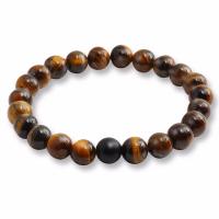 Pulsera de Piedras Preciosas, Piedra natural, Esférico, Ungir, diferentes materiales para la opción & unisexo, más colores para la opción, 8mm, longitud:aproximado 19 cm, Vendido por UD