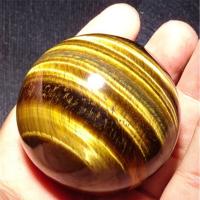 Tiger Eye Ball Sphere, Round yellow 