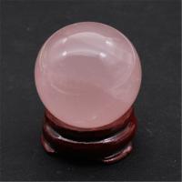 quartz rose sphère de boule, Rond, normes différentes pour le choix, rose, Vendu par PC