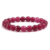 Pulsera de Piedras Preciosas, Piedra natural, Esférico, Ungir, diferentes materiales para la opción & unisexo & facetas, más colores para la opción, 8mm, longitud:aproximado 19 cm, Vendido por UD